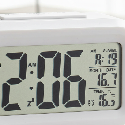 Close-up of LCD display features