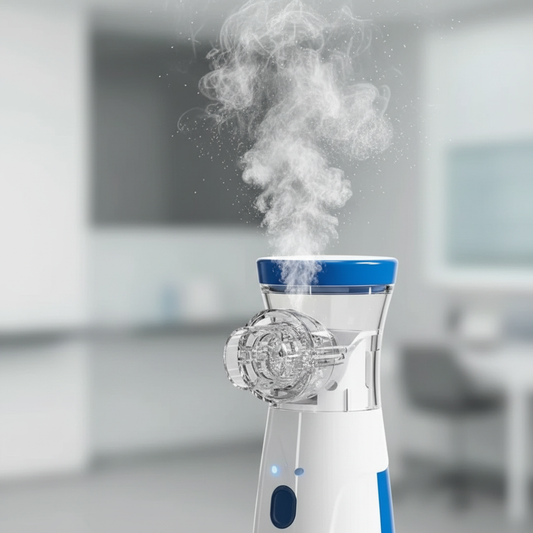 Close-up showing mist output