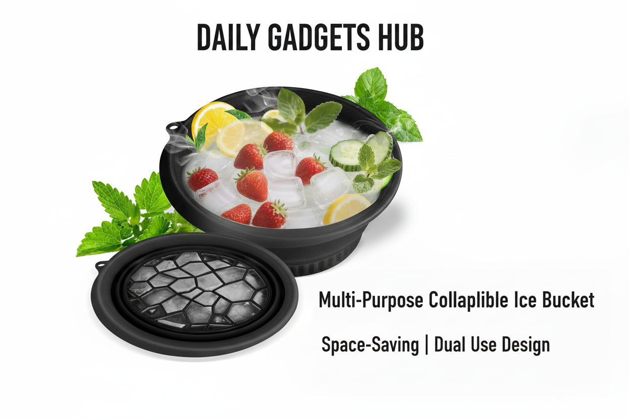 DAILY GADGETS HUB - Collapsible Ice Bucket