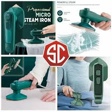 Professional Micro Steam Iron - Portable Handheld Garment Steamer Dry & Wet Combo