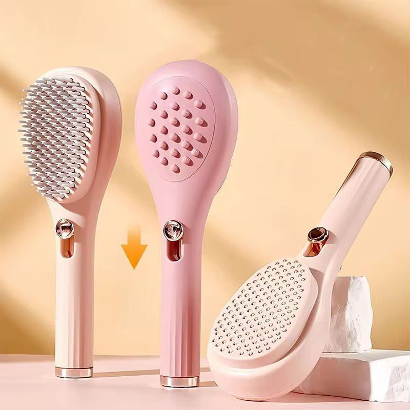 3-in-1 Ionic Hairbrush with Massage & Detangling Function