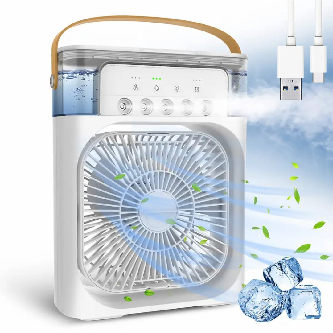Portable USB Air Cooler Fan with Humidifier