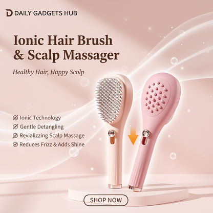Ionic Hair Brush & Scalp Massager product introduction