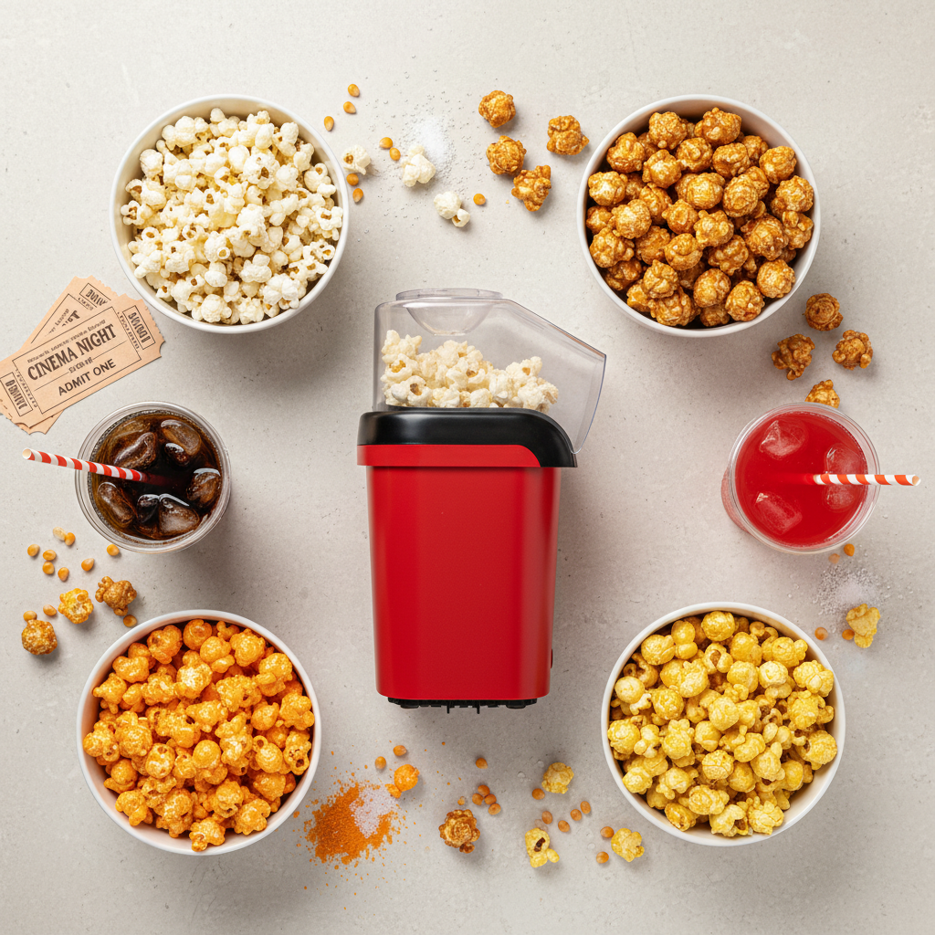 Popcorn varieties flat lay