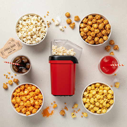 Popcorn varieties flat lay