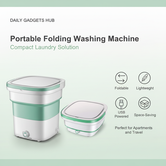 Portable Folding Washing Machine introduction banner