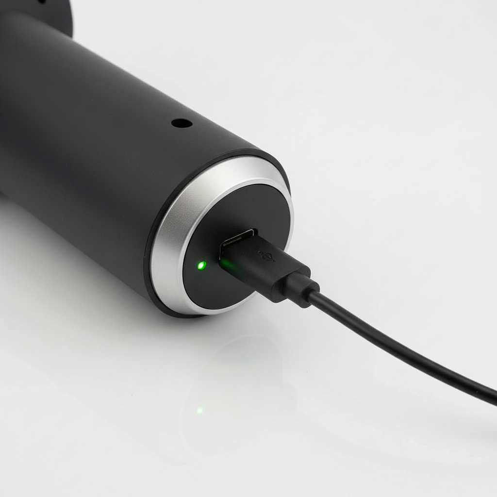 USB charging detail shot